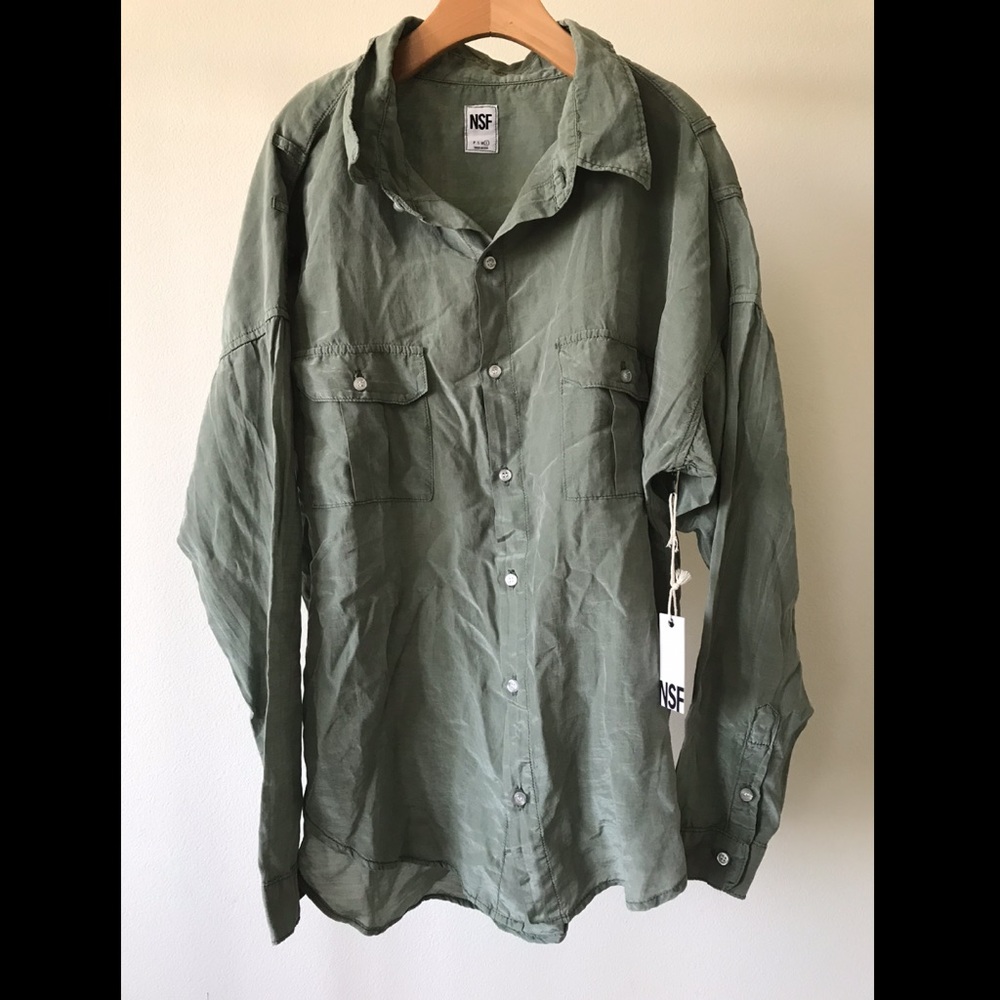 NWT NSF Johana Button Up.
